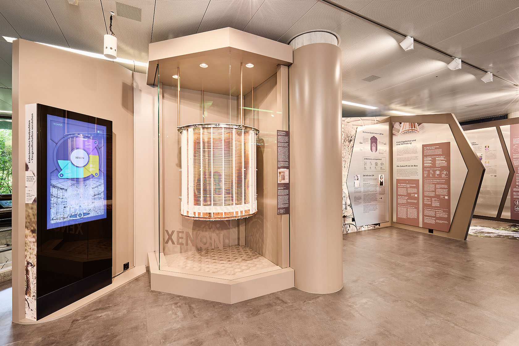Original time projection chamber in the Science Pavilion UZH